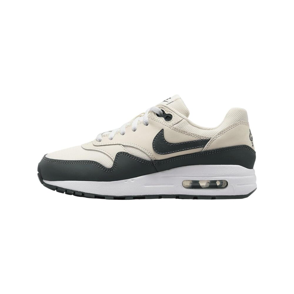 Nike Kids Air Max 1Shoes ,Pale Ivory/White/Bicoastal/Vintage Green ,6